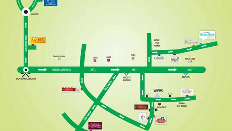 Master Plan of Concorde Wind Rush in Electronic City, Bangalore - Image 242399