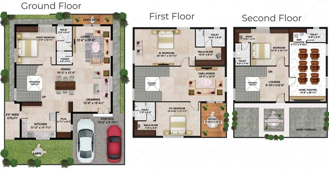 4 BHK House/Villa in APR Praveens Hillside in Bachupally, Hyderabad - Image 802547