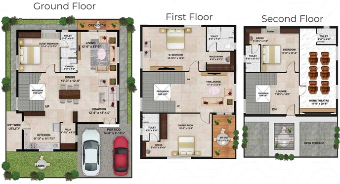 4 BHK House/Villa in APR Praveens Hillside in Bachupally, Hyderabad - Image 802546