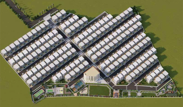 Master Plan of APR Praveens Hillside in Bachupally, Hyderabad - Image 129484
