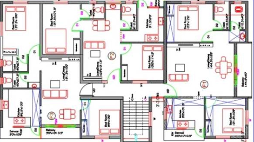 Floor Plan of Rohaan Oasis 2 in Perumbakkam, Chennai - Image 330978