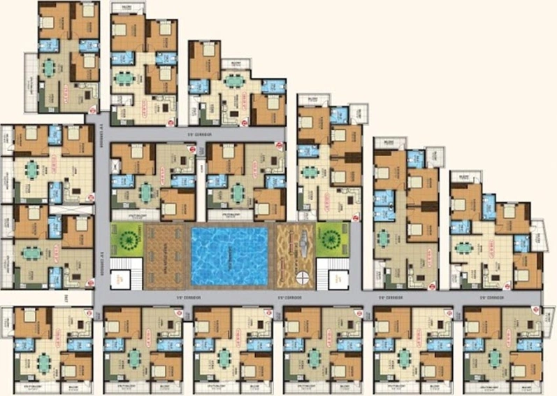 Floor Plan of Abhee Prince in Bellandur, Bangalore - Image 230728
