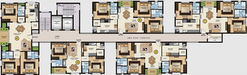 Floor Plan of Lifestyle Param in Perambur, Chennai - Image 332616