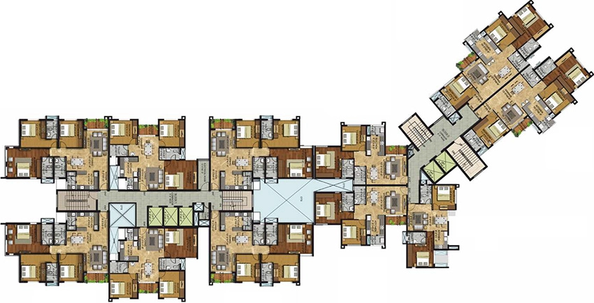 Floor Plan of RWD Corniche in Egmore, Chennai - Image 333907
