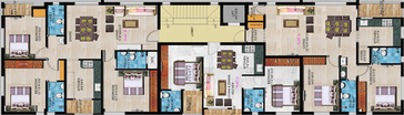 Floor Plan of Nahar Skanda in Thiruvanmiyur, Chennai - Image 284426