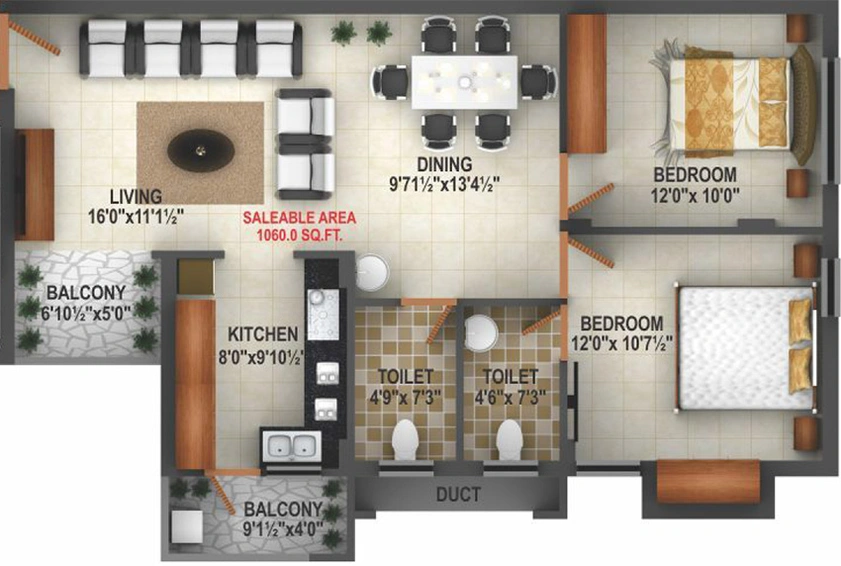 2 BHK Flat in Nahar Mathura in East Coast Road, Chennai - Image 860784