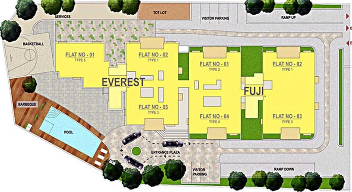 Master Plan of SJR The Pavilion in Bellandur, Bangalore - Image 274528