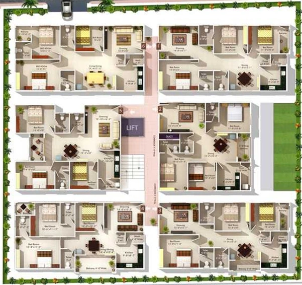 Master Plan of Nestcon Aishwarya in Whitefield, Bangalore - Image 271087