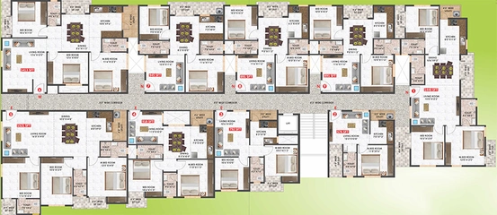 Floor Plan of Habulus Green View in Electronic City, Bangalore - Image 241083