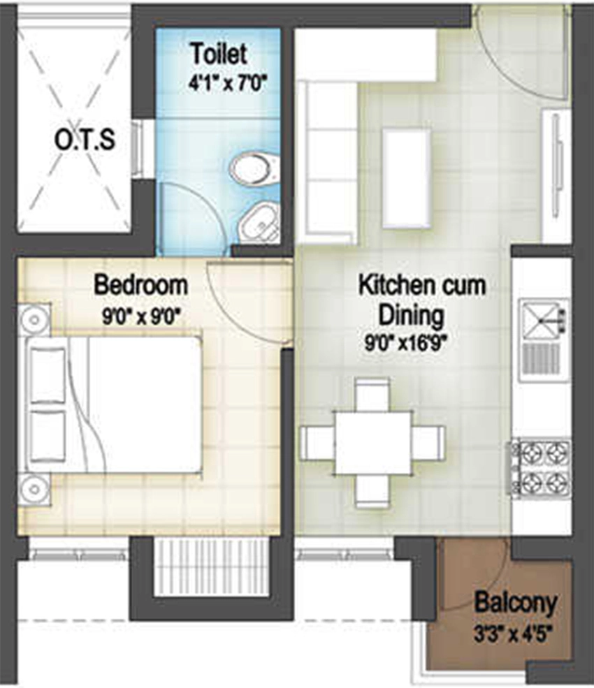 1 BHK Flat in Nova Homart Assetz in Ayapakkam, Chennai - Image 877694