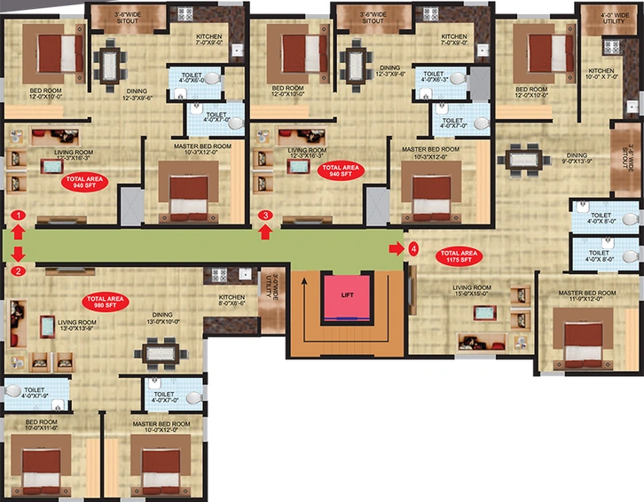 Floor Plan of Habulus Elite 1 in Electronic City, Bangalore - Image 241064