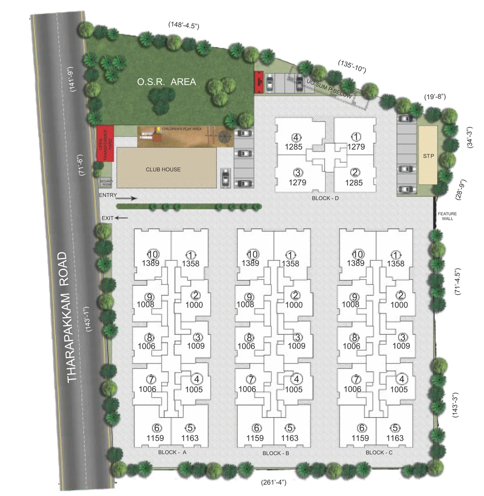 Master Plan of Kochar Neetu Arjun Garden in Gerugambakkam, Chennai - Image 345783