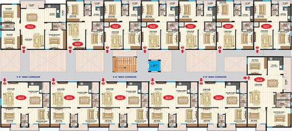 Floor Plan of Habulus Elite 2 in Electronic City, Bangalore - Image 241071