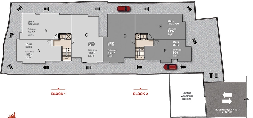 Floor Plan of Dugar Ashwa Dugar in Kodambakkam, Chennai - Image 332588