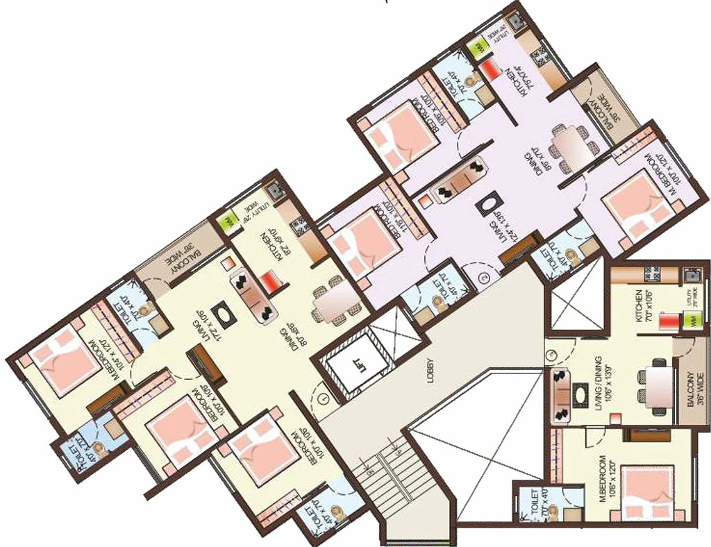 Floor Plan of Glo Dugar in Sholinganallur, Chennai - Image 332602