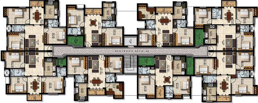 Floor Plan of Malles Alankar in Manapakkam, Chennai - Image 328246