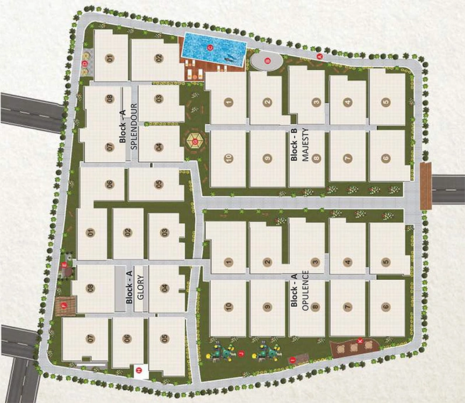 Master Plan of 5 Elements Sai Nandana Grandeur in Bannerghatta, Bangalore - Image 239921
