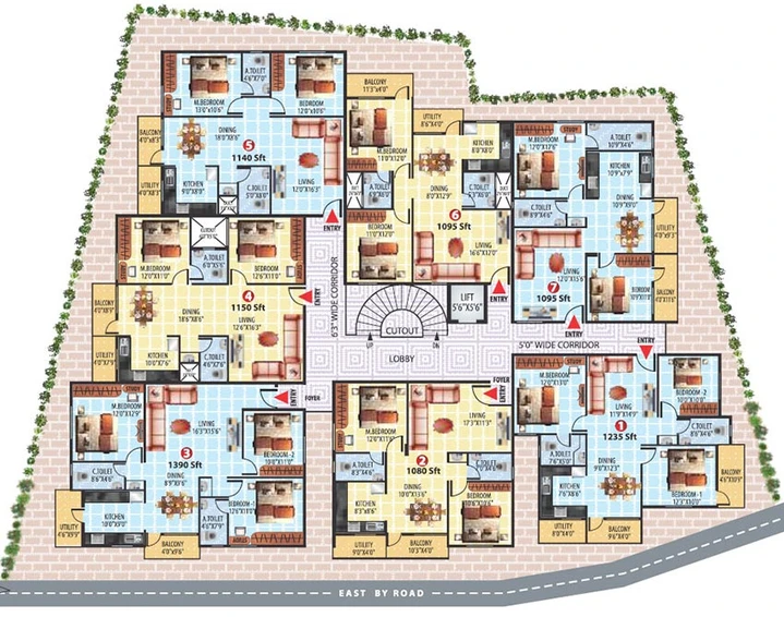 Master Plan of 5 Elements Aditi Grandeur in Kanakapura, Bangalore - Image 266853
