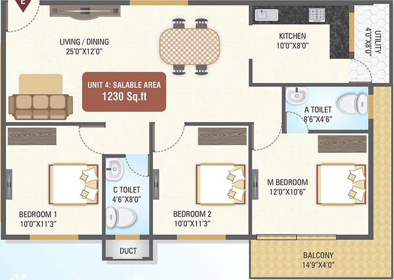 3 BHK Flat in 5 Elements Saketh Duo Marvel in Yelahanka, Bangalore - Image 851274