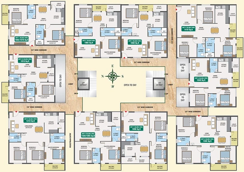 Floor Plan of 5 Elements GR Gardenia in HSR Layout, Bangalore - Image 266887