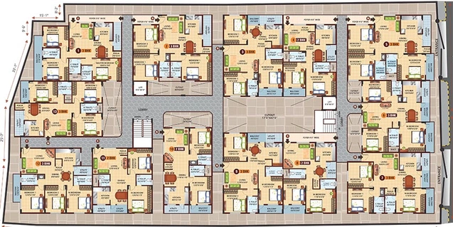 Master Plan of 5 Elements Vasundhara Heights in Nagarbhavi, Bangalore - Image 266964