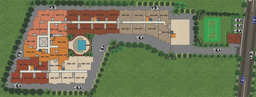 Master Plan of Creations Genesis in Navalur, Chennai - Image 332553