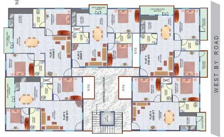Master Plan of Kumari Residency in Bommanahalli, Bangalore - Image 235920
