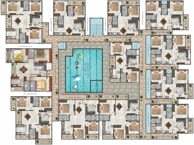 Floor Plan of Opera Primus in Kalena Agrahara, Bangalore - Image 272230