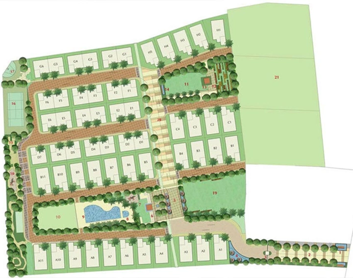 Master Plan of NVT Orchid Garden in Dommasandra, Bangalore - Image 271373