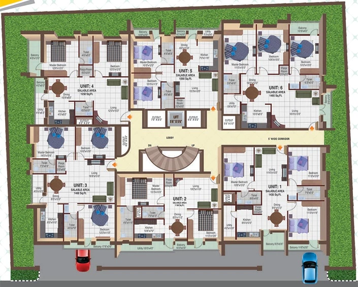 Master Plan of 5 Elements Abhayas Orchids in Hulimavu, Bangalore - Image 266846