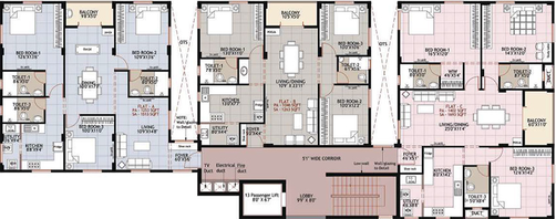 Floor Plan of Ramaniyam Purna Krishna in KK Nagar, Chennai - Image 278922