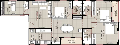 3.5 BHK Flat in Ramaniyam Sankaram in Rajakilpakkam, Chennai - Image 858408