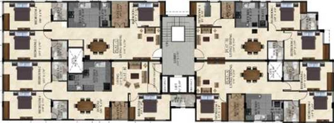 Floor Plan of Ramaniyam Parampara in Mylapore, Chennai - Image 279751