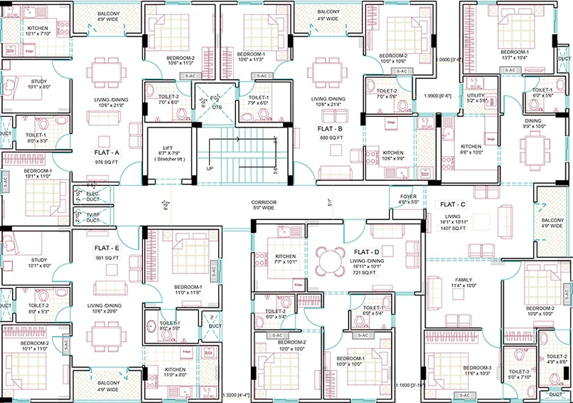 Floor Plan of Ramaniyam Sastha in Nungambakkam, Chennai - Image 279781