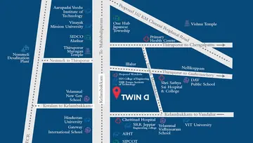 Location of Akshaya Twin D - Image 282762