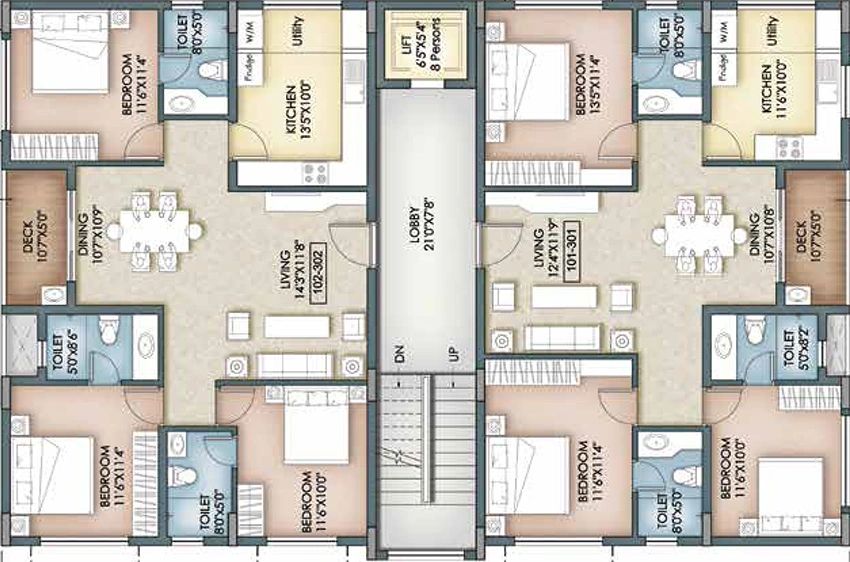 Master Plan of Newry Mahonnathi in Adyar, Chennai - Image 329556