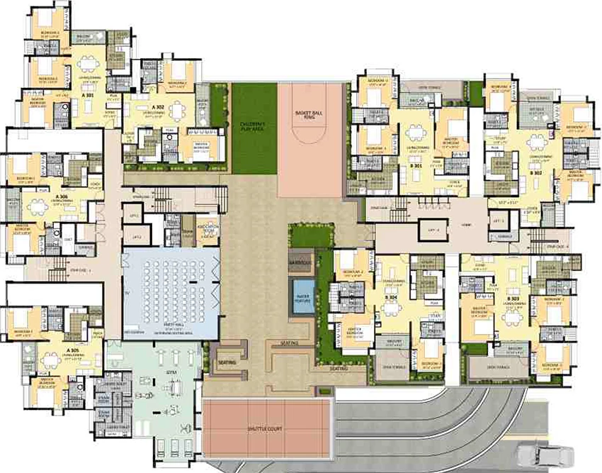 Floor Plan of Newry Park Towers in Anna Nagar, Chennai - Image 329565
