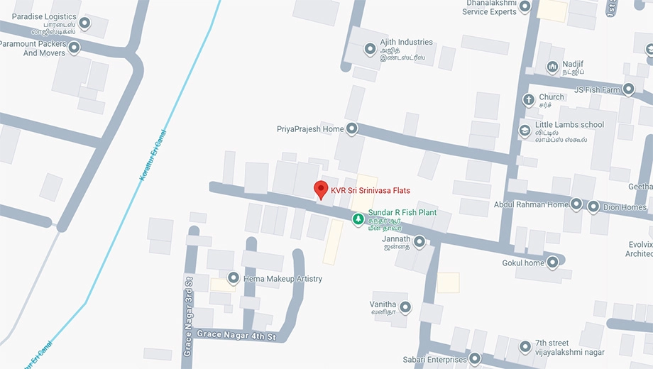 Location of KVR Sri Srinivasa in Kolathur, Chennai - Image 337164