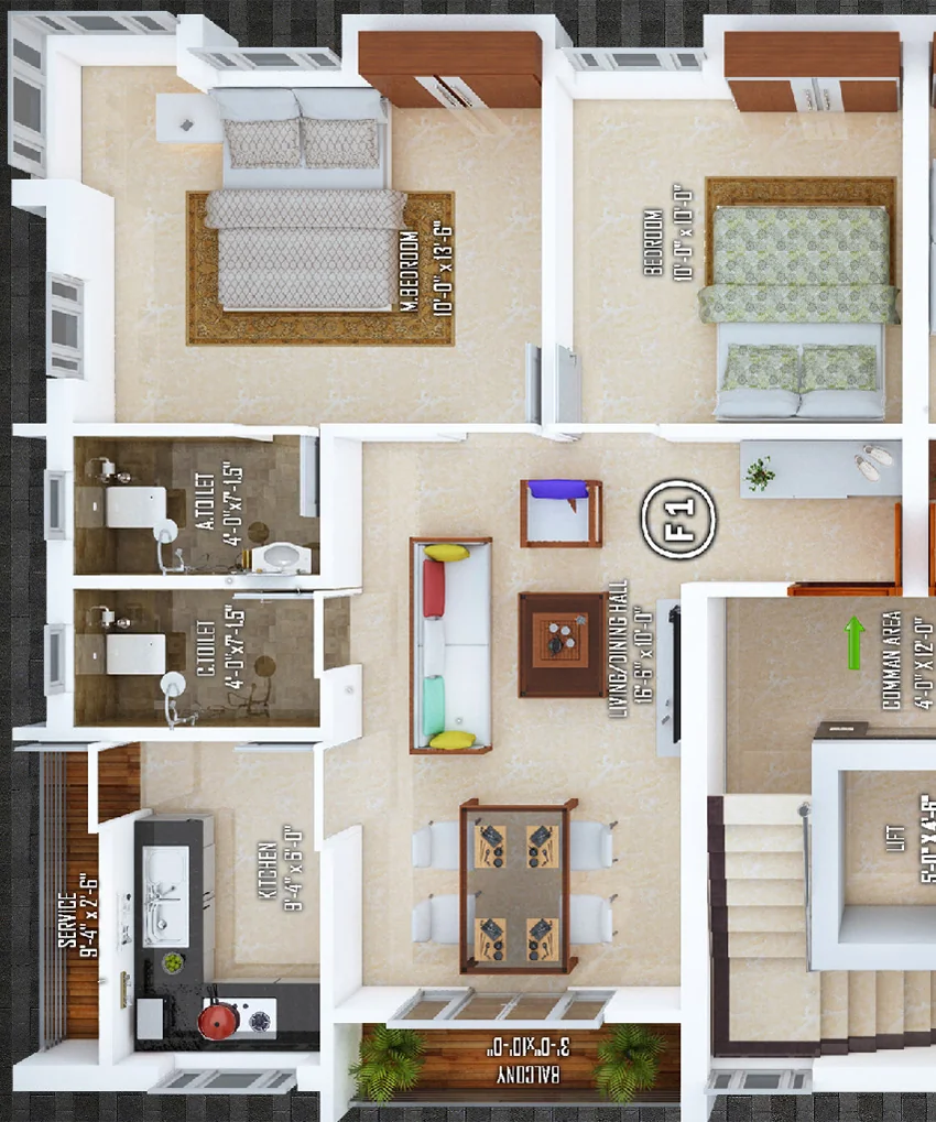 2 BHK Flat in Ramkamal Bliss in Thoraipakkam, Chennai - Image 877718