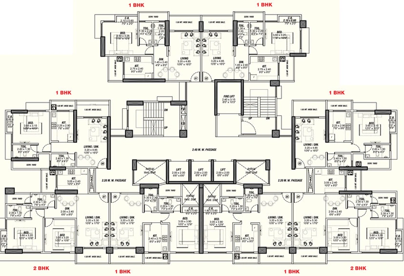 Floor Plan of Arihant City Phase 1 in Bhiwandi, Thane - Image 22210