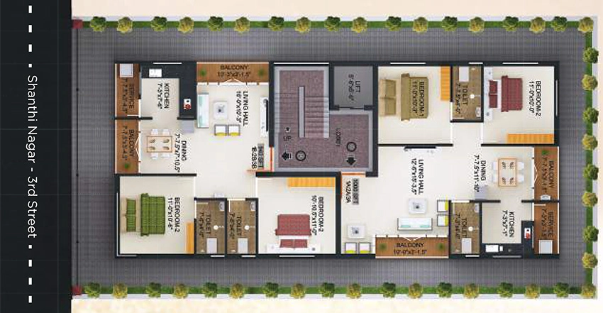 Master Plan of Ramkamal Royale in Adambakkam, Chennai - Image 331127