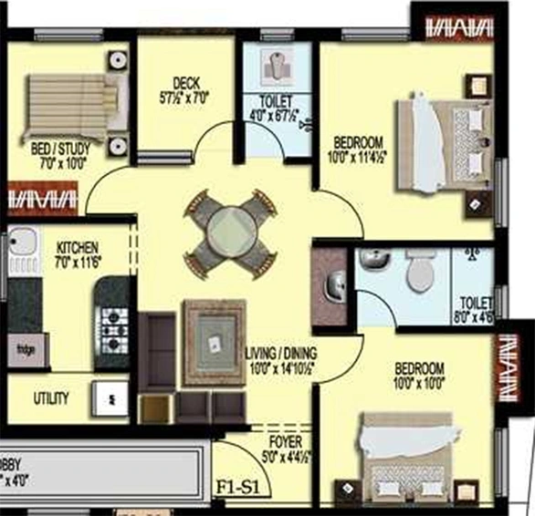 3 BHK Flat in Sumangali Sunday in Medavakkam, Chennai - Image 859961