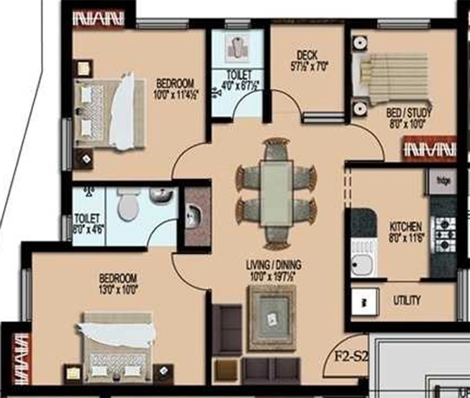 3 BHK Flat in Sumangali Sunday in Medavakkam, Chennai - Image 859960