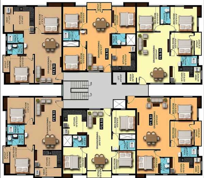Floor Plan of Sumangali Eastern Square in Vengaivasal, Chennai - Image 280920