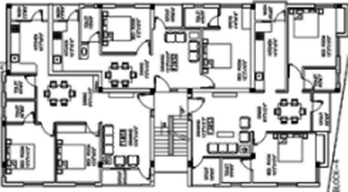 Floor Plan of Sumangali Indra Enclave in Medavakkam, Chennai - Image 280958
