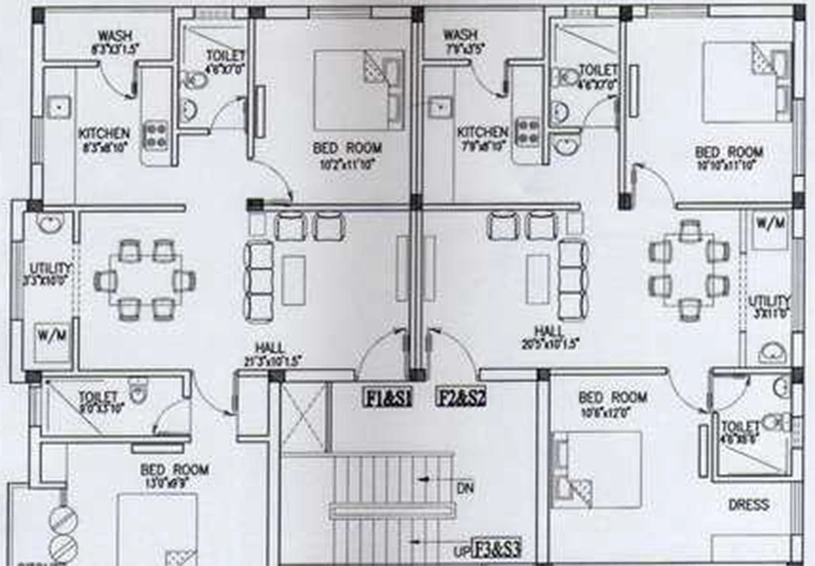 Floor Plan of Sumangali Preetha Manor in Madipakkam, Chennai - Image 280969