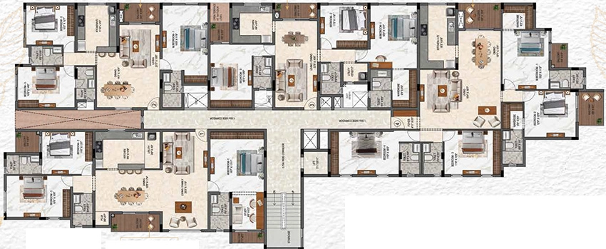 Floor Plan of KG Rosetta in Egmore, Chennai - Image 338393