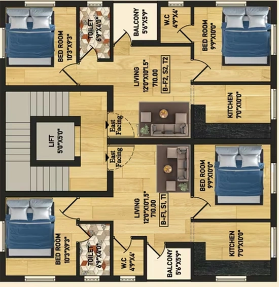 Floor Plan of ACS Grand And Royal in Anakaputhur, Chennai - Image 285070