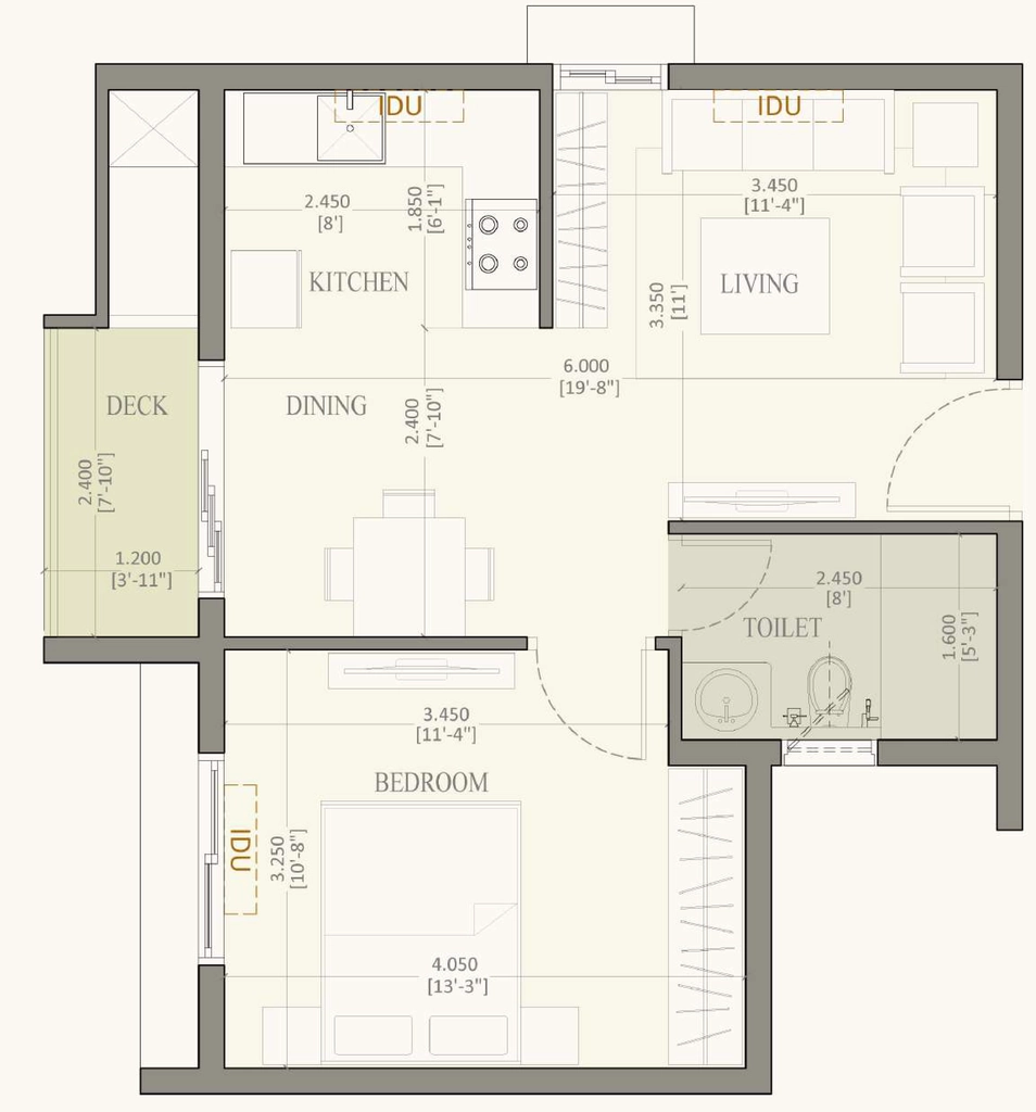 1 BHK Flat in Baashyaam Crown Residences in Koyambedu, Chennai - Image 884611