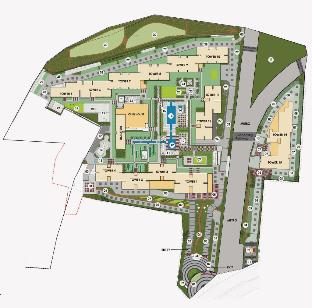 Master Plan of Baashyaam Crown Residences in Koyambedu, Chennai - Image 342391